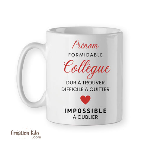 mug collègue tasse personnalisée