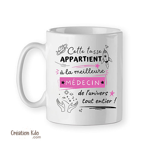 mug médecin femme