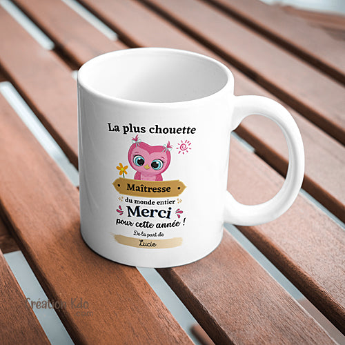 mug personnalisé maitresse tasse cadeau
