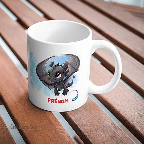tasse krokmou mug dragon prénom
