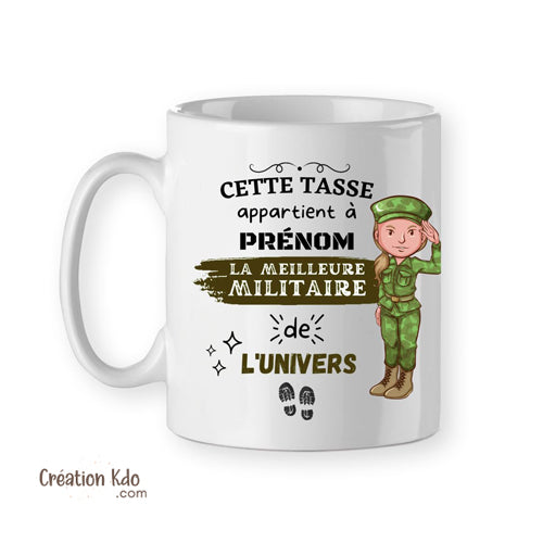mug cadeau pour militaire tasse soldat armée femme