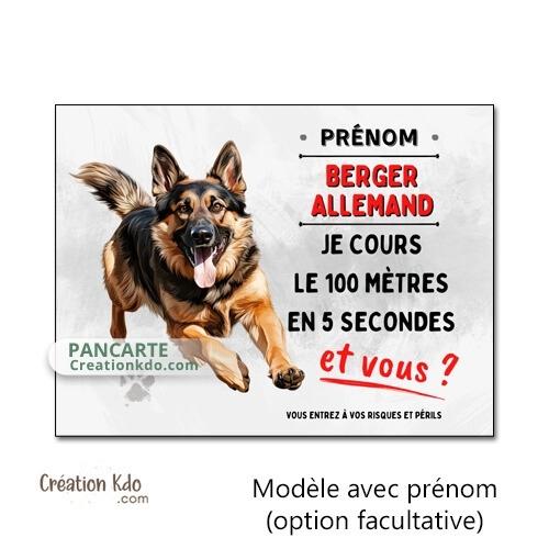 berger allemand plaque attention au chien panneau portail je monte la garde sticker à bord
