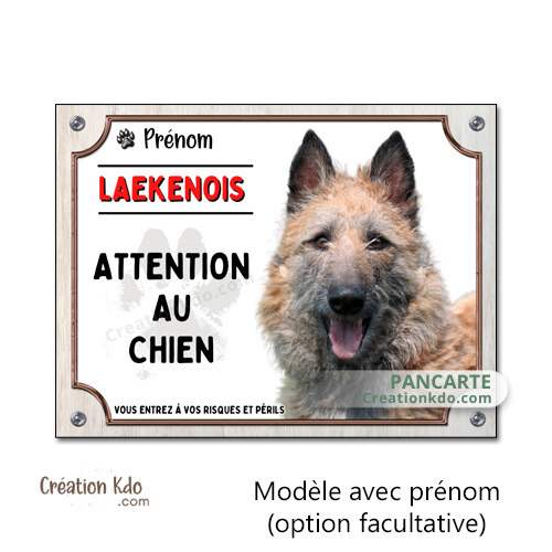 panneau berger belge laekenois attention au chien plaque je monte la garde pancarte