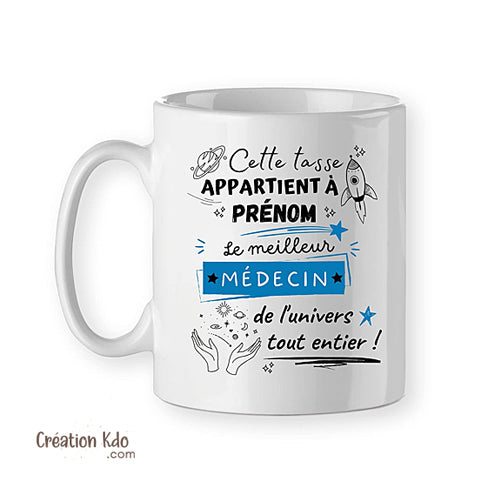 mug médecin docteur tasse cadeau personnalisé homme