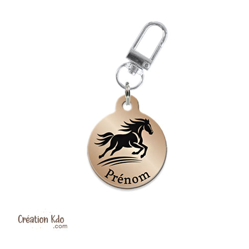 médaille licol cheval médaillon pendentif filet bride