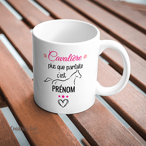 mug cadeau femme équitation cavalière plus que parfaite tasse personnalisée cheval