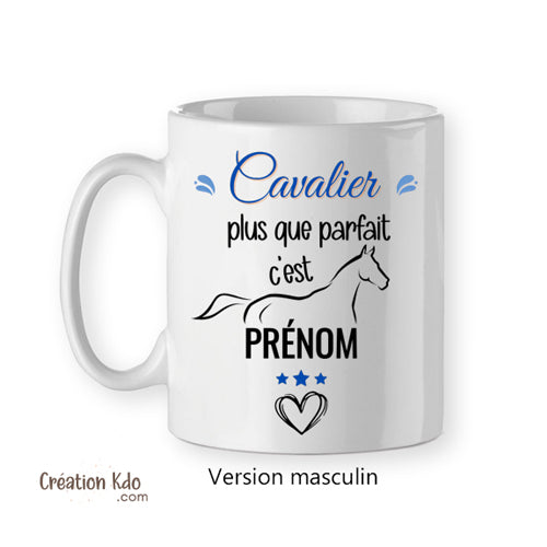mug cadeau homme équitation cavalière plus que parfaite tasse personnalisée cheval