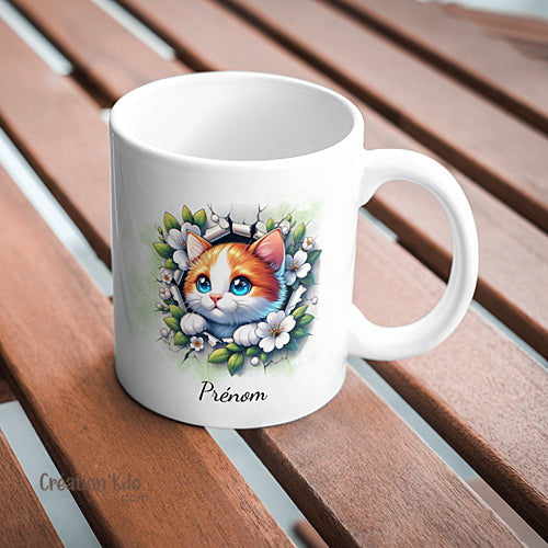 mug chat tasse personnalisée