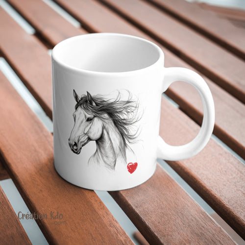 tasse chevaux mug cheval équitation