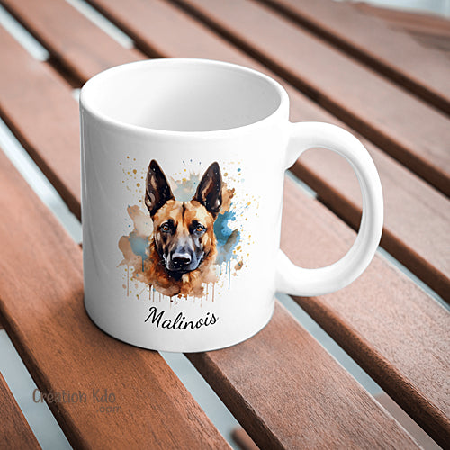 mug cadeau malinois tasse céramique