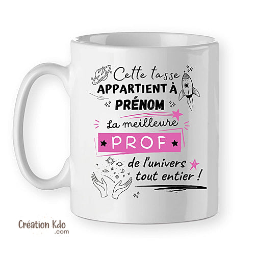 prof mug professeur tasse cadeau personnalisé