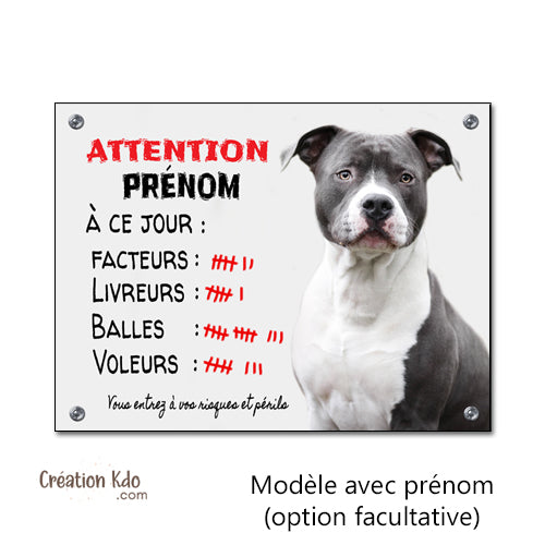 panneau staff je monte la garde plaque attention au chien à ce jour humour personnalisé