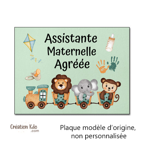 panneau assistante maternelle plaque nounou nourrice métier