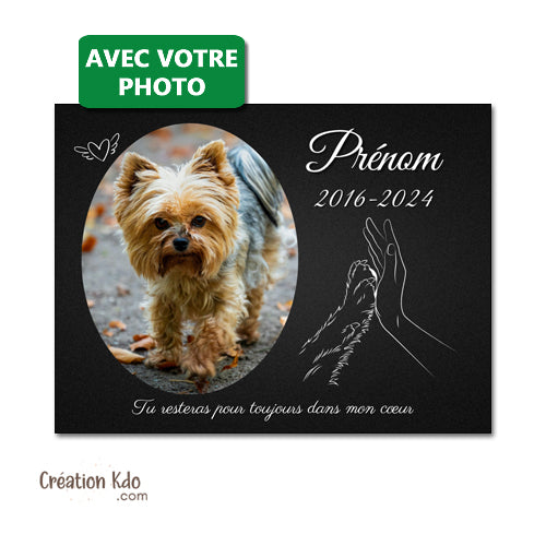 plaque funéraire chien chat animal de compagnie panneau souvenirs animal mémoire commémorative