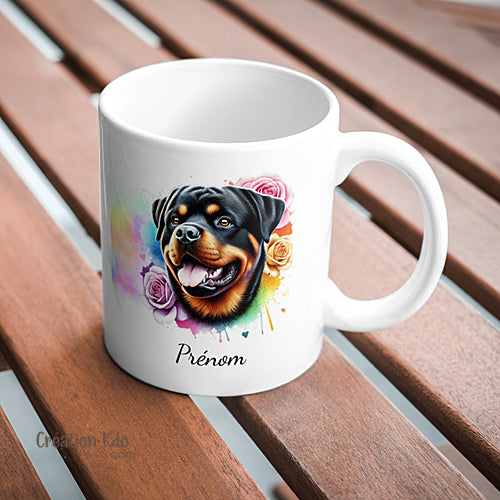 rottweiler mug tasse chien personnalisé