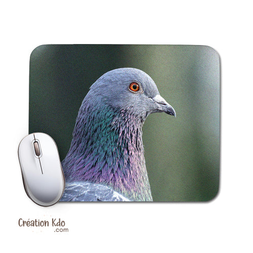 tapis de souris photo oiseau pigeon
