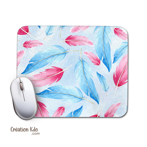tapis de souris plume