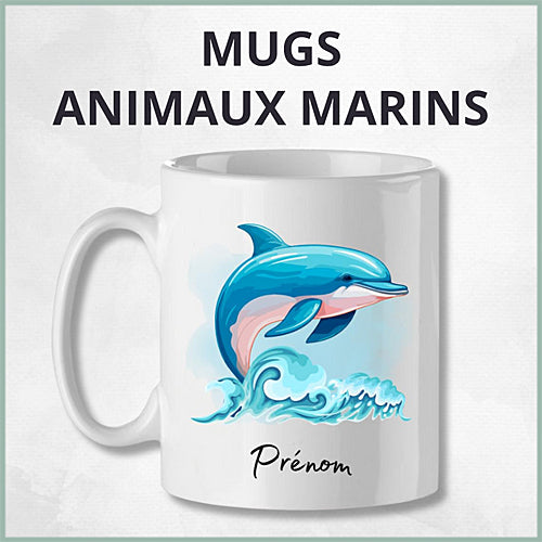 Mugs animaux marins