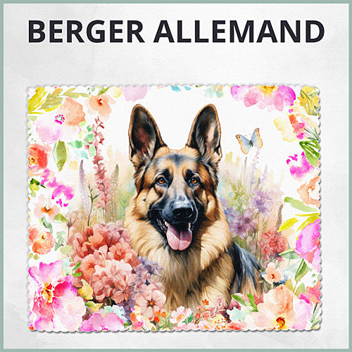 Essuie-lunette motifs Berger Allemand