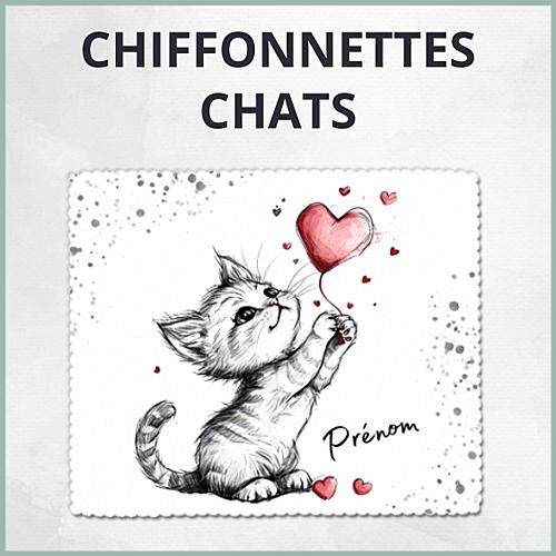 Essuie-lunette chats Chiffonnettes