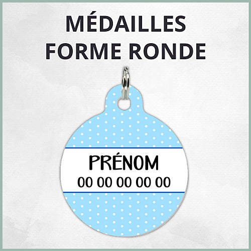 Médailles chien & chat forme ronde