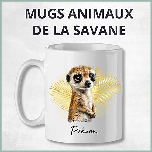 Mugs Animaux de la savane