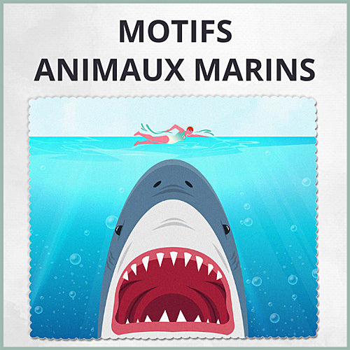 Essuie-lunette animaux marins Chiffonnettes