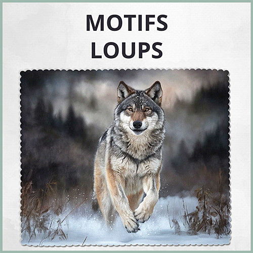Essuie-lunette loups Chiffonnettes