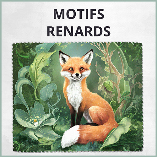 Essuie-lunettes renards Chiffonnettes