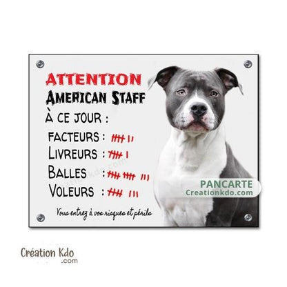 panneau staff je monte la garde plaque attention au chien à ce jour humour