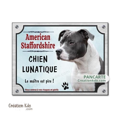 panneau american staff lunatique plaque je monte la garde