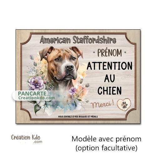 panneau staff je monte la garde plaque attention au chien merci