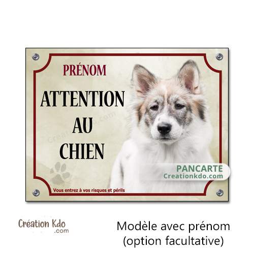 panneau bangkaew de thailande plaque attention au chien je monte la garde personnalisé