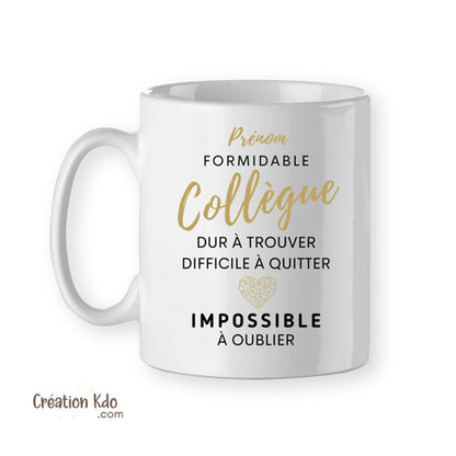 tasse cadeau pour collègue mug personnalisé