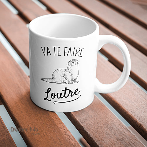 tasse humour va te faire loutre mug drôle