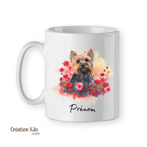 mug yorkshire tasse cadeau chien prénom