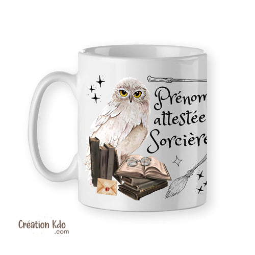mug poudlard harry potter hibou tasse cadeau