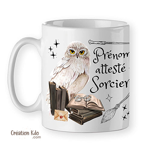 mug poudlard harry potter hibou tasse cadeau