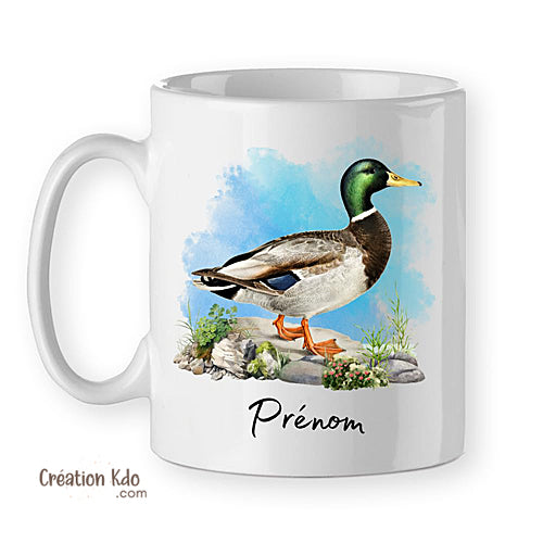 mug canard tasse col vert