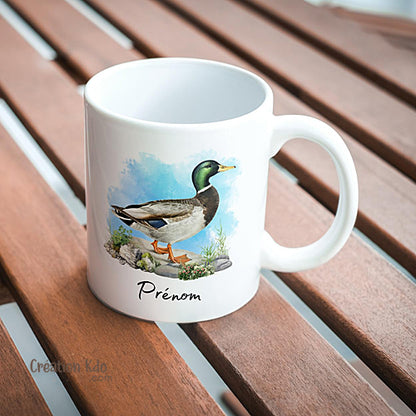 mug canard tasse col vert

