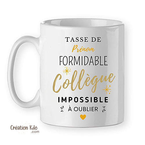 tasse cadeau pour collègue mug personnalisé
