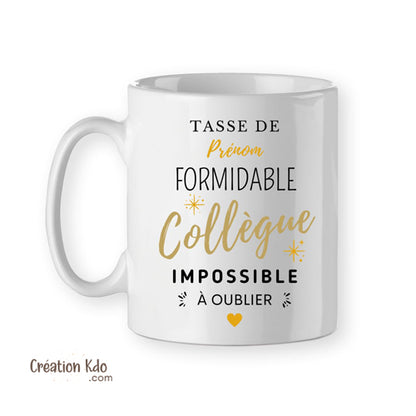 tasse cadeau pour collègue mug personnalisé