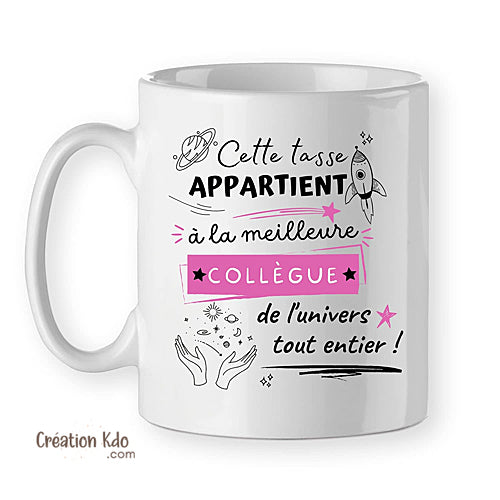 mug meilleur collègue tasse cadeau départ