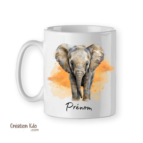 tasse personnalisé éléphant mug