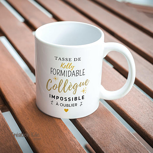 tasse cadeau pour collègue mug personnalisé
