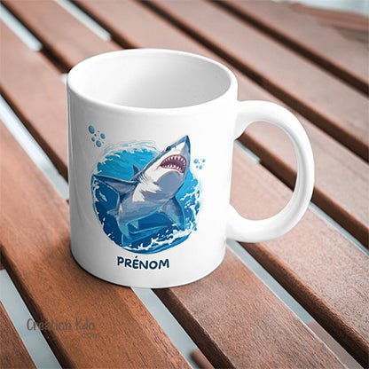 Mug Requin en Céramique Tasse Originale & Design Océan personnalisée