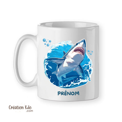 Mug Requin en Céramique Tasse Originale & Design Océan personnalisée