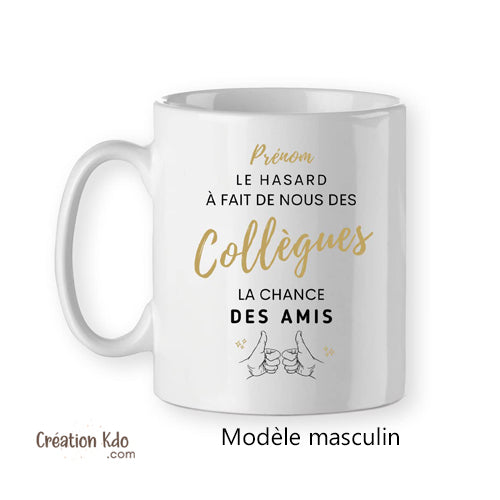 mug collègue personnalisé