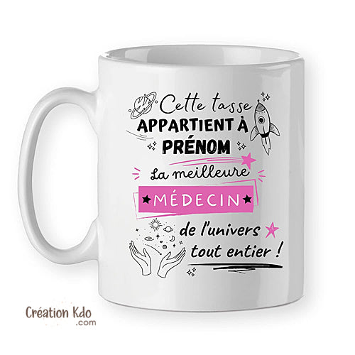 tasse cadeau médecin mug personnalisé