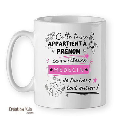 tasse cadeau médecin mug personnalisé